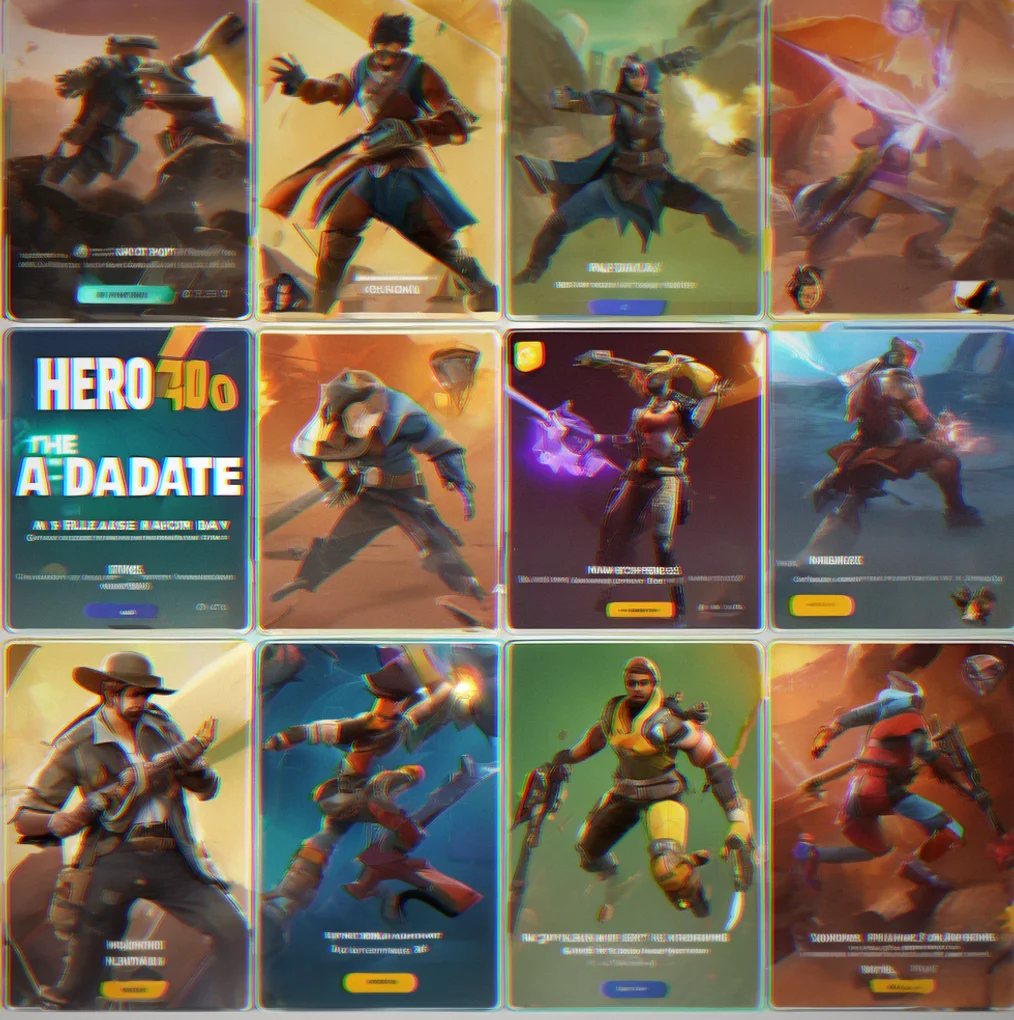 Template shop showing the newest arrivals for this month. Each one has a release date and unlock requirements listed.